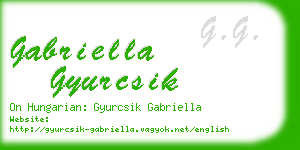 gabriella gyurcsik business card